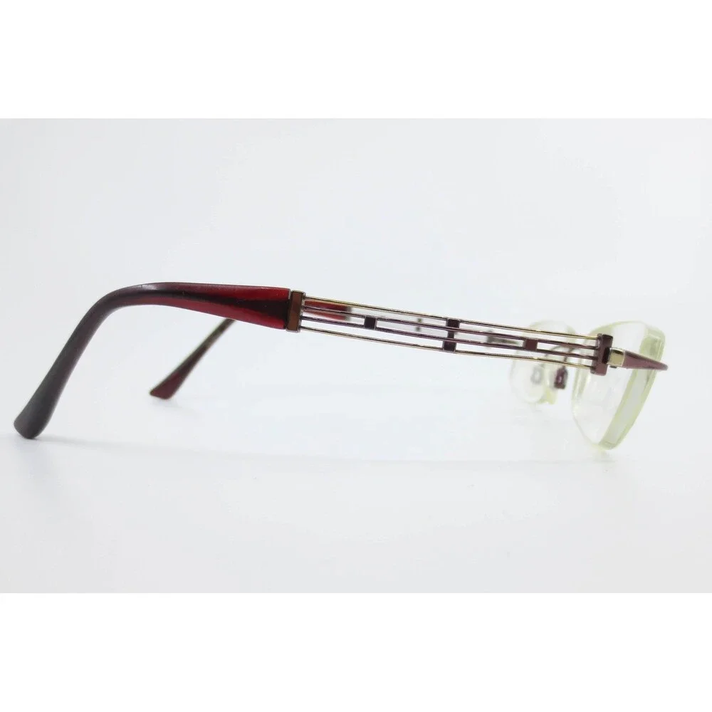 Charmant Line Art XL2011 Red Excellence Titan Rimless Eyeglasses 50-17-135 Japan